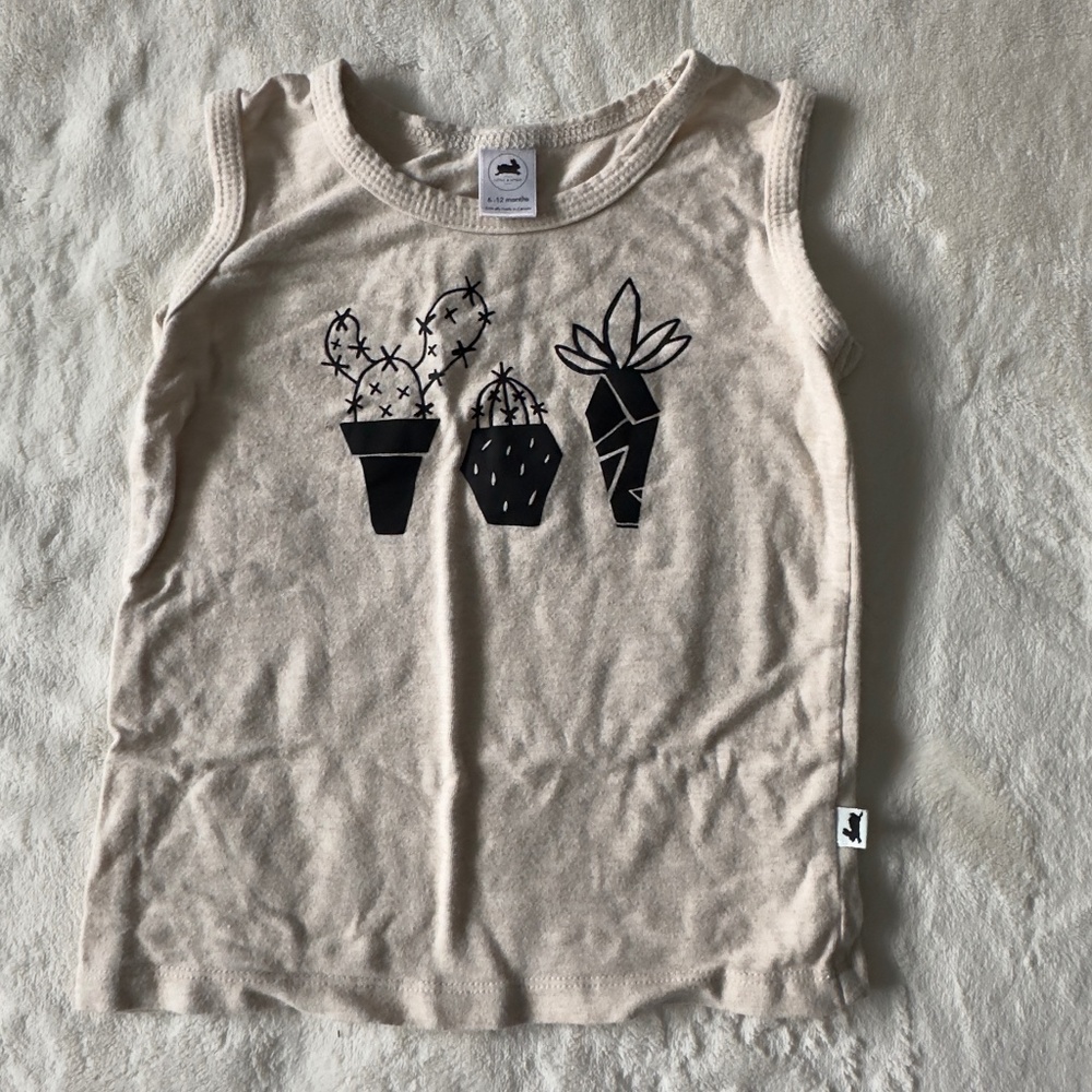 Little and lively cactus tank top